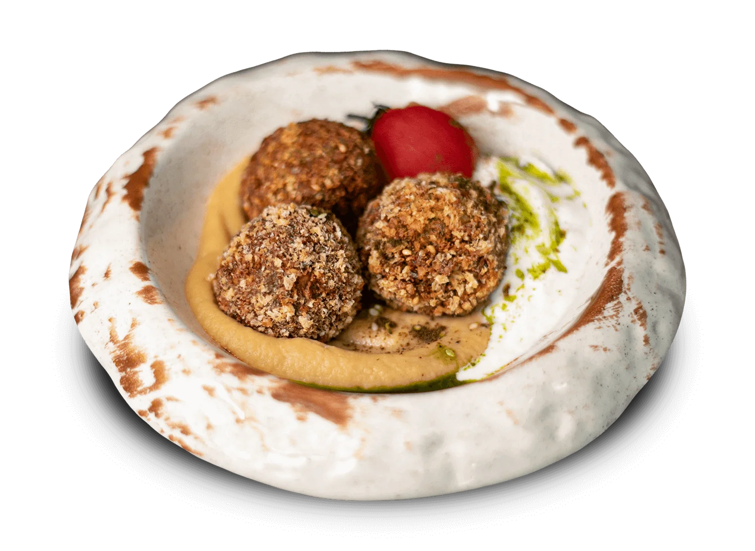 Фалафель с хумусом и томатом кимчи 260г Фалафель с хумусом и томатом кимчи 260г - shashlikyan.ua