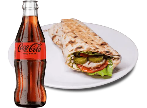 Шаурма сезам с телятиной в лаваше 320г + coca-cola zero 250мл - shashlikyan.ua