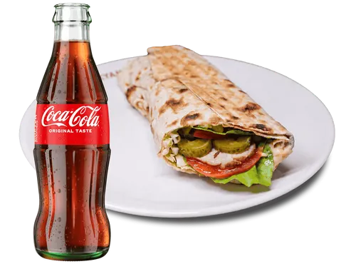 Шаурма сезам с телятиной в лаваше 320г + coca-cola 250мл - shashlikyan.ua